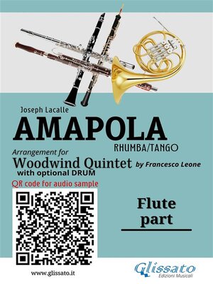 cover image of Flute part of "Amapola" for Woodwind Quintet